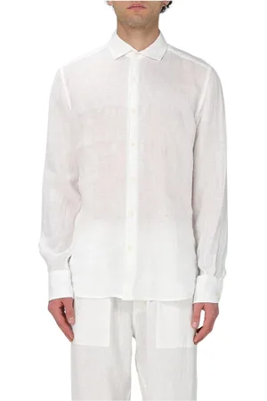 MC2 SAINT BARTH Skjorta, Herr, 3Xl, Linne, Blå Linne Casual Skjorta