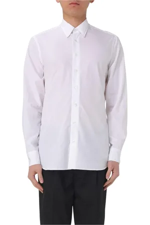 LARDINI Skjorta, Herr, 2Xl, Bomull, Klassisk Bomull Poplin Skjorta