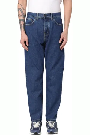 Carhartt Jeans, Herr, W28, Bomull, Svarta Regular Fit Jeans för Män