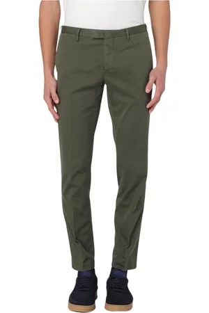 PT Torino Byxor, Herr, 2Xl, Bomull, Beige Slim Fit Bomullsstretchbyxor