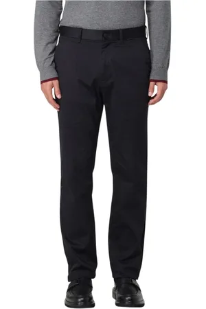 Calvin Klein Byxor, Herr, W36, Mångsidiga Svarta Straight Leg Byxor