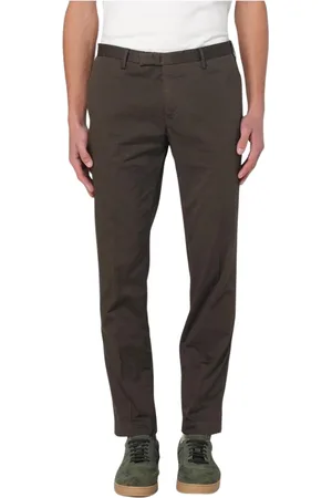 PT Torino Byxor, Herr, S, Bomull, Slim Fit Beige Chinos Byxor