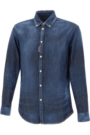 Dsquared2 Skjorta, Herr, S, Denim, Denimskjorta