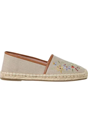 Coccinelle Skor, Dam, 40 EU, Läder, Broderade Blommiga Espadriller