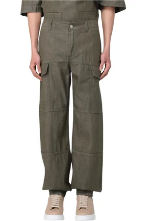 Alexander McQueen Byxor, Herr, M, Gröna Cargo Byxor Snygg Design