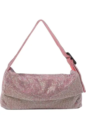 BENEDETTA BRUZZICHES Väska, Dam, ONE Size, Läder, Rosa Glittrande Axelväska
