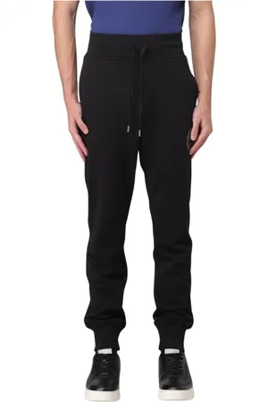 VERSACE Byxor, Herr, XS, Bomull, Svarta Tailored Joggers för Män