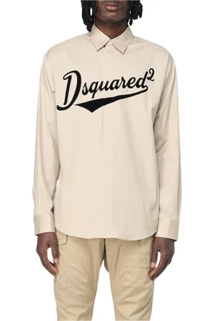 Dsquared2 Skjorta, Herr, XL, Bomull, Bomullsskjorta Stilren Mångsidig