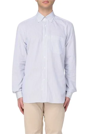 corneliani Skjorta, Herr, L, Elegant Blårandig Skjorta
