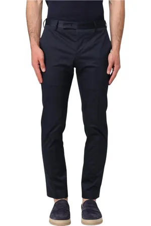 PT Torino Byxor, Herr, 3Xl, Bomull, Mudfärgad Slim Fit Bomullsbyxor