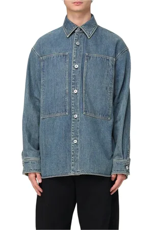 Jil Sander Skjorta, Herr, S, Denim, Blå Denim Avslappnad Passform Skjorta
