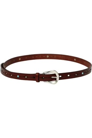 Orciani Accessoarer, Dam, 75 CM, Läder, Brun Läder Klassisk Spänne Bälte