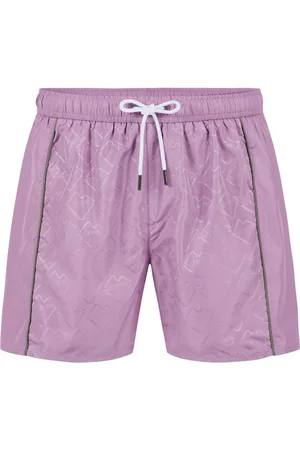 Iceberg Badkläder, Herr, XL, Lila badshorts med ton-i-ton sidoband och dragsko