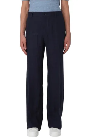 Dolce & Gabbana Byxor, Herr, L, Linne, Elegant Linnebyxor med vida ben