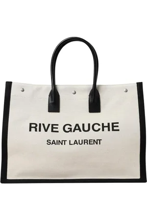 Saint Laurent Väska, Herr, ONE Size, Läder, Canvas Läder Tote Väska