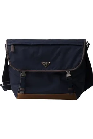 Prada Väska, Herr, ONE Size, Blå Messenger Axelväska