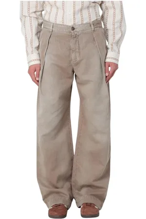 WoodWood Jeans, Herr, M, Bomull, Bomull Wide Leg Byxor