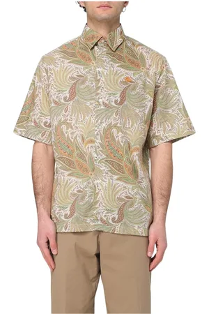 Etro Skjorta, Herr, S, Bomull, Stilig Paisley Print Skjorta