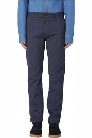 HUGO BOSS Byxor, Herr, W30, Bomull, Blå Chinos för Män
