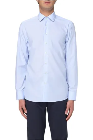 Etro Skjorta, Herr, 2Xl, Bomull, Blå Formell Skjorta