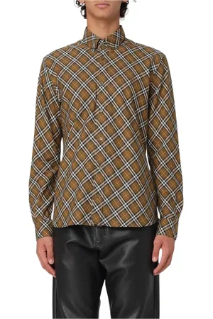 Burberry Skjorta, Herr, XL, Bomull, Långärmad Skjorta Stilren Bekväm