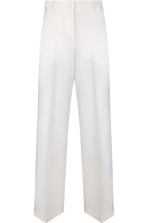 Msgm Byxor, Dam, M, Vita Chic Byxor Höj Stil