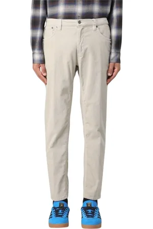 Dondup Byxor, Herr, W35, Bomull, Kräm Corduroy Casual Byxor