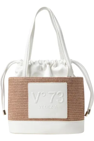 V°73 Väska, Dam, ONE Size, Läder, Raffia Bucket Axelväska
