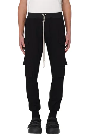 Rick Owens Byxor, Herr, S, Svart Cargo Dragsko Byxor