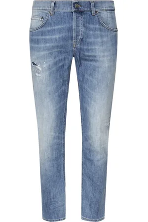 Dondup Jeans, Herr, W34, Denim, Blå Slim Fit Jeans