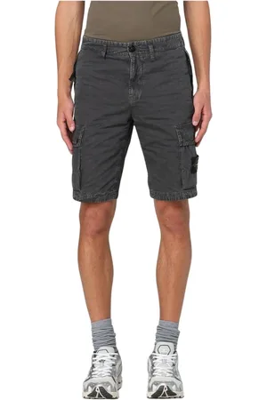 Stone Island Shorts, Herr, W34, Bomull, Cargo Shorts med Fickor