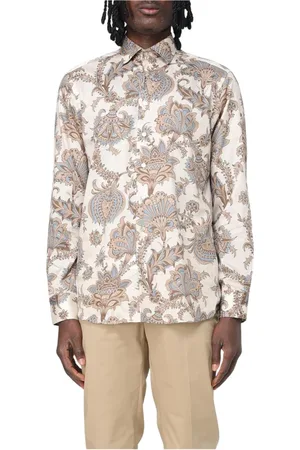 Etro Skjorta, Herr, XL, Paisley Sidenskjorta