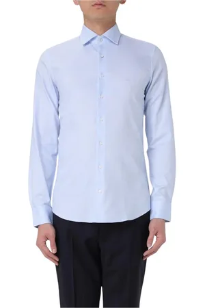 Michael Kors Skjorta, Herr, M, Blå Klassisk Button-Up Skjorta