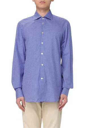 Kiton Skjorta, Herr, S, Blå Cashmere Tröja