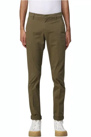 Dondup Byxor, Herr, W30, Bomull, Klassiska Blå Slim Fit Chinos