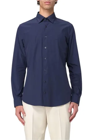 Michael Kors Skjorta, Herr, L, Blå Casual Button-Up Skjorta