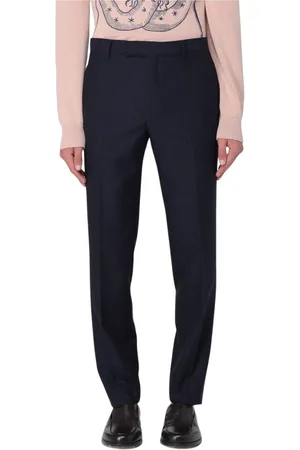 Etro Byxor, Herr, L, Blå Vävda Byxor Stiligt Design