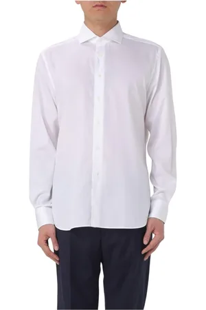 corneliani Skjorta, Herr, XL, Bomull, Blå Långärmad Skjorta