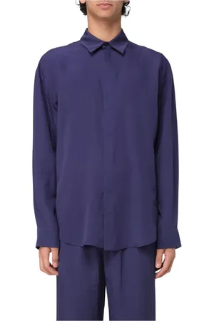 Msgm Skjorta, Herr, XL, Blå Button-Up Skjorta för Män