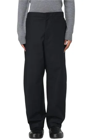 Jil Sander Byxor, Herr, L, Bomull, Blå Straight Leg Byxor