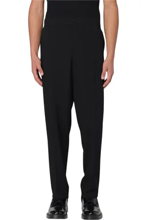 Giorgio Armani Byxor, Herr, L, Elegant Blå Tailored Fit Byxor