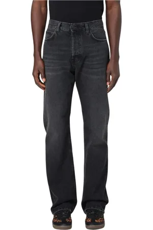 haikure Jeans, Herr, W36, Denim, Svart Slim-Fit Denim Jeans