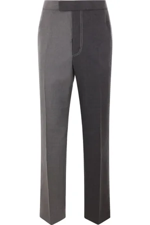 Thom Browne Byxor, Herr, S, Tvåfärgad ullbyxa