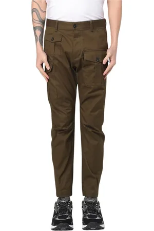 Dsquared2 Byxor, Herr, L, Svarta Cargo Byxor Stiligt Design
