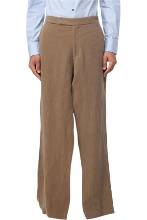 Vivienne Westwood Byxor, Herr, L, Linne, Brun Linne Bred Ben Byxor
