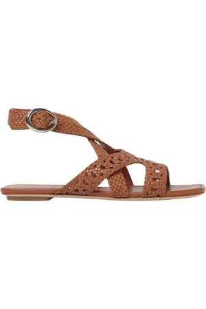Stuart Weitzman Skor, Dam, 40 EU, Läder, Bruna Läderplatta Skor