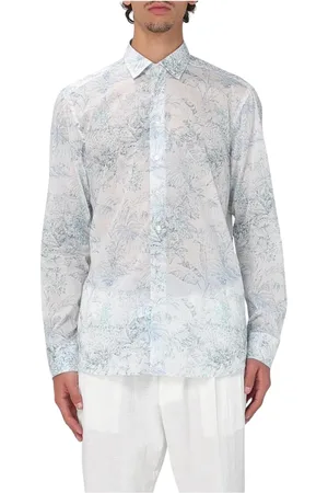 Etro Skjorta, Herr, 5Xl, Elegant Blommig Skjorta