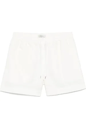 STUDIO NICHOLSON Shorts, Dam, 2Xs, Vita Elastiska Shorts med Dragsko i Midjan