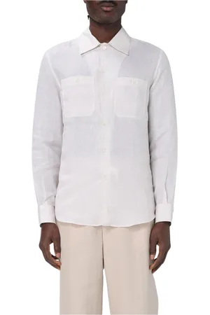Brunello Cucinelli Skjorta, Herr, M, Elegant Blå Button-Up Skjorta