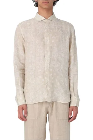 MC2 SAINT BARTH Skjorta, Herr, 2Xl, Linne, Rep Design Linneskjorta